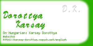 dorottya karsay business card